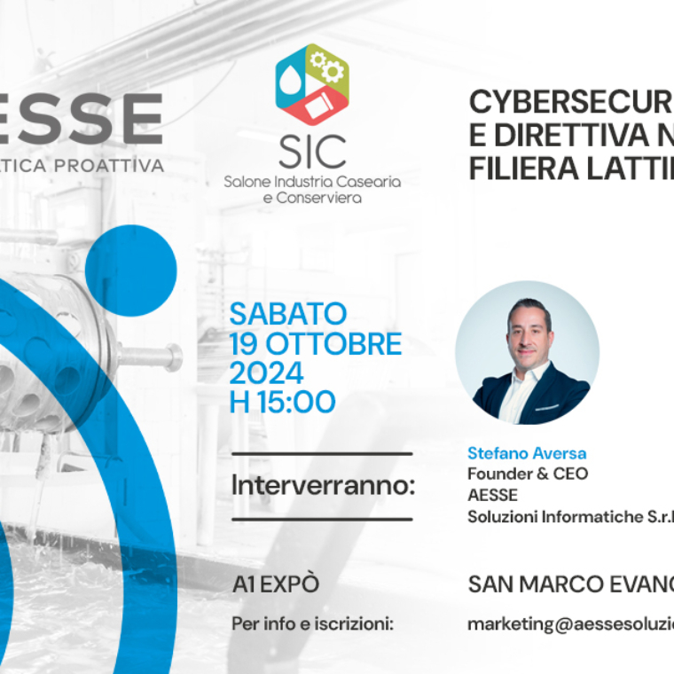 Al SIC 2024 per la Cybersecurity della filiera Lattiero-Casearia